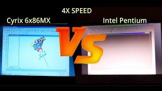 Cyrix 6x86MX (MII) @ 100MHz vs Intel Pentium 100MHz. Socket 7 & Socket 3 100MHz (ish) x86 challenge.