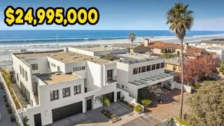 Del Mar Exquisite Beach House | $24,995,000 Oceanfront Estate