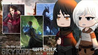 🩸TES: Skyrim e The Witcher 3 React ao Miraak, Serana e Alduin🩸 | TikToks BR | GC | #0163