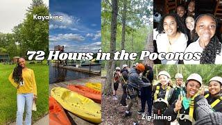 72 HOURS IN THE POCONOS: Road trip, Cabin, Zip-Lining, Kayaking, Camp, Getaway |JemimaDelange|