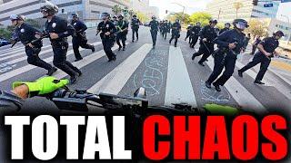 RIDING IN MASSIVE UNREST DEEP IN LA - WHAT REALLY HAPPENED..