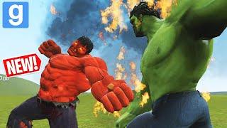 RED HULK vs GREEN HULK! (Garry's Mod Sandbox) | JustJoeKing