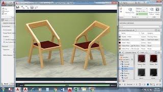 AutoCAD 3D modeling Tutorials - Chair Exercise - AutoCAD 2017