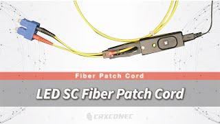 SC Fiber optic patch cord with LED Tracking function