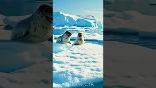 AI Art2: Adorable Seal Pup Olympics! ️ Sliding & Racing on a Glistening Iceberg!  | Wan2.1-T2V-14B
