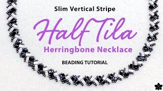 Half Tila Herringbone Necklace | Two Hole Beading Tutorial