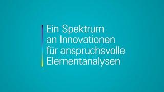 Ein Spektrum an Innovationen für anspruchsvolle Elementanalysen