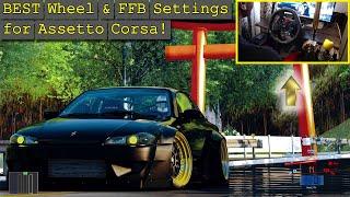 BEST Force Feedback and Wheel Settings for Assetto Corsa in 2021! (WORKS FOR ALL STEERING WHEELS!)