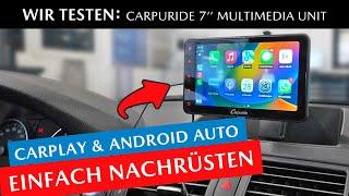 Apple Carplay & Android Auto für jedes Auto günstig nachrüsten! Carpuride 7'' Multimedia Display