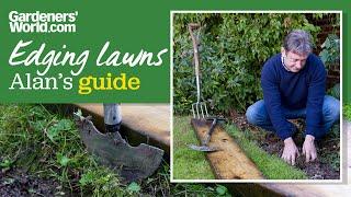 LAWN EDGING guide | Alan shows how to edge lawns like a pro