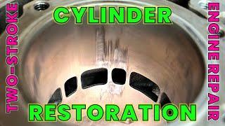 Removing Aluminum Transfer After A Piston Failure : RC1 : Part 21 : Two-Stroke Cylinder Cleanup