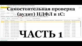 ЧАСТЬ 1: Самостоятельная проверка (аудит) НДФЛ в 1С