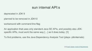 Modularisation in JDK 9 -- What's in it for me?