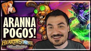 ARANNA IS GOOD WITH POGOS?! - Hearthstone Battlegrounds