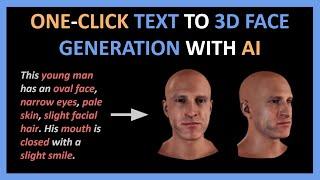 One-Click Text To 3D Face Generation With AI | Game Futurology #8