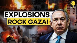 Israel-Gaza War LIVE: Explosions Rock Gaza Strip! | Protestors Demand End To War In Gaza | WION