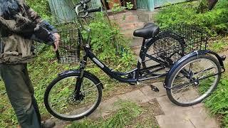 Трёхколёсный Велосипед Трайк DOONKAN Trike 24" дюймов колеса ! Лучший Трицикл 2023 года в России !