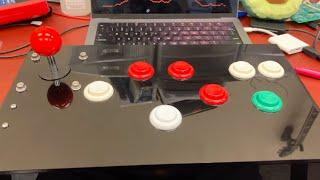 Custom Defender/Stargate Arcade Controller with Laser Cut Acrylic