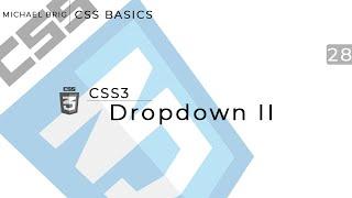 CSS Basics - Dropdown Button