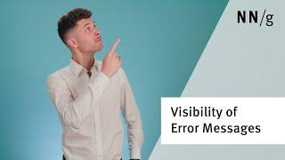 How to Increase the Visibility of Error Messages