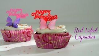Red Velvet Valentine's Day Cupcakes