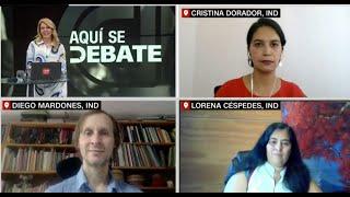 Aquí Se Debate, candidatos a la CC | Cristina Dorador, Diego Mardones y Lorena Céspedes