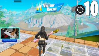 RUBY SHADOWS SKIN GAMEPLAY / 10 Kills Solo Victory Royale + HANDCAM (Fortnite No Commentary)