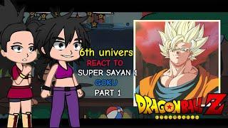 Universe 6 react to Goku and Vagita || Dragon ball super || 