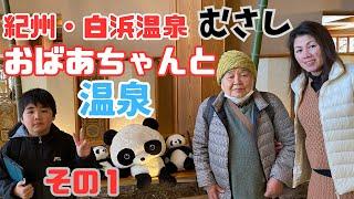 90歳おばあちゃんと温泉旅行️老舗旅館 白浜温泉むさしの海が見える部屋【南紀白浜その１】