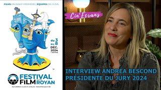 Festival du film de société de Royan 2024 - Interview Andréa Bescond, présidente du jury.