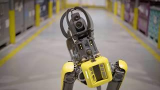 Robot dog SpOTTO (a Boston Dynamics Spot) scans and monitors manufacturing equipment at BMW Plant