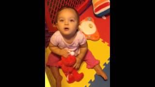 Ava says "elmo"