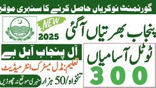 Punjab government Pakistan new jobs march 2025 every one can apply