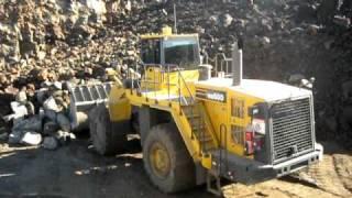 Matty loading the Terex