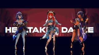 [MMD] Genshin Impact Characters Helltaker Dance (Up to 3.0)