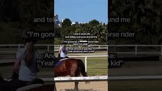 One day I hope I’ll be ever better than a horse rider I’ll be an OLYMPIC Horse Rider #equestrian
