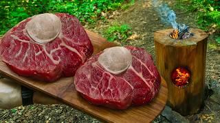 Juicy Osso Buco With Wild Wojapi Sauce in the Forest