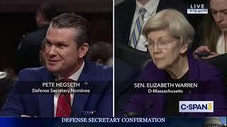 Warren Slams Hegseth for Degrading Statements About Women in Combat