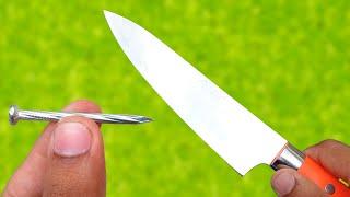 Take a Screw And Sharpen Your Knife In Just 3 Minutes! Sharpening Like A Razor Sharp