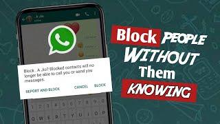 How To Block Someone On Whatsapp Without Them Knowing | From Android (2022) |