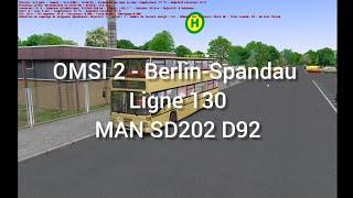 OMSI 2: Ligne 130 - Berlin-Spandau - MAN SD202 D92