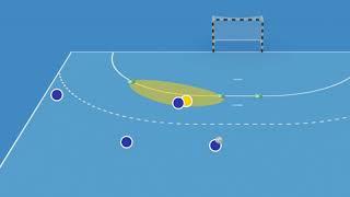 Handball Drill: Defending the pivot 1 on 1 | planet.training