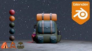 Blender Tutorial  - Modeling Camping Backpack + Free 3D Model