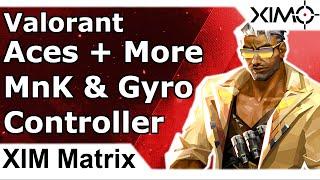 XIM Matrix Valorant Gameplay Gyro + MnK Gameplay - Aces & Funny Clips Gameplay - Gyro Aiming & Mouse