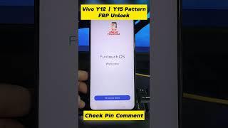 vivo y12 & vivo y15 | pd1901 pattern & frp unlock by sp flash tool #youtube #shorts #unlock #frp