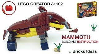 Lego Animals - Mammoth or Elephant MOC - LEGO CREATOR 31102 alternative build tutorial Part 22