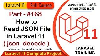 Laravel 11 Full Course | #168 How to Read JSON File in Laravel 11?