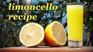 How to make Limoncello, homemade alcoholic drink