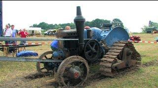 Dreschen mit dem Lanz Bulldog - Tractor start, run and threshing