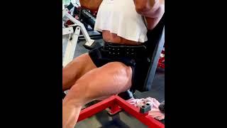 Aleesha bodybuilder legs workout amazing #gym #legs #motivation #girl #shorts 